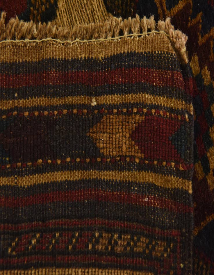 Detail image of  2' 8 x 4' 5  Hand Knotted Sumak Wool Rug