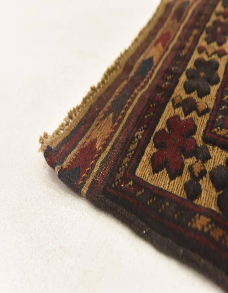 Detail image of  2' 8 x 4' 5  Hand Knotted Sumak Wool Rug