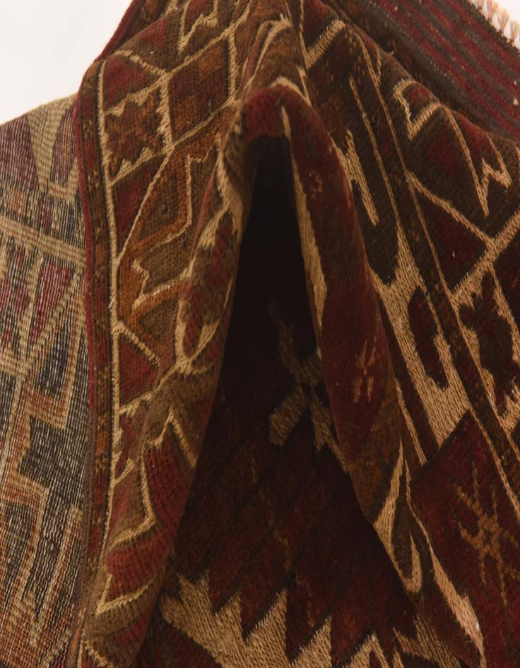 Detail image of  3' 10 x 6'  Hand Knotted Sumak Wool Rug