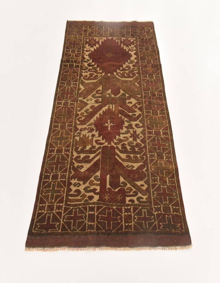 Detail image of  3' 10 x 6'  Hand Knotted Sumak Wool Rug