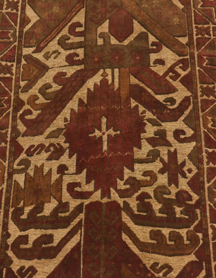 Detail image of  3' 10 x 6'  Hand Knotted Sumak Wool Rug