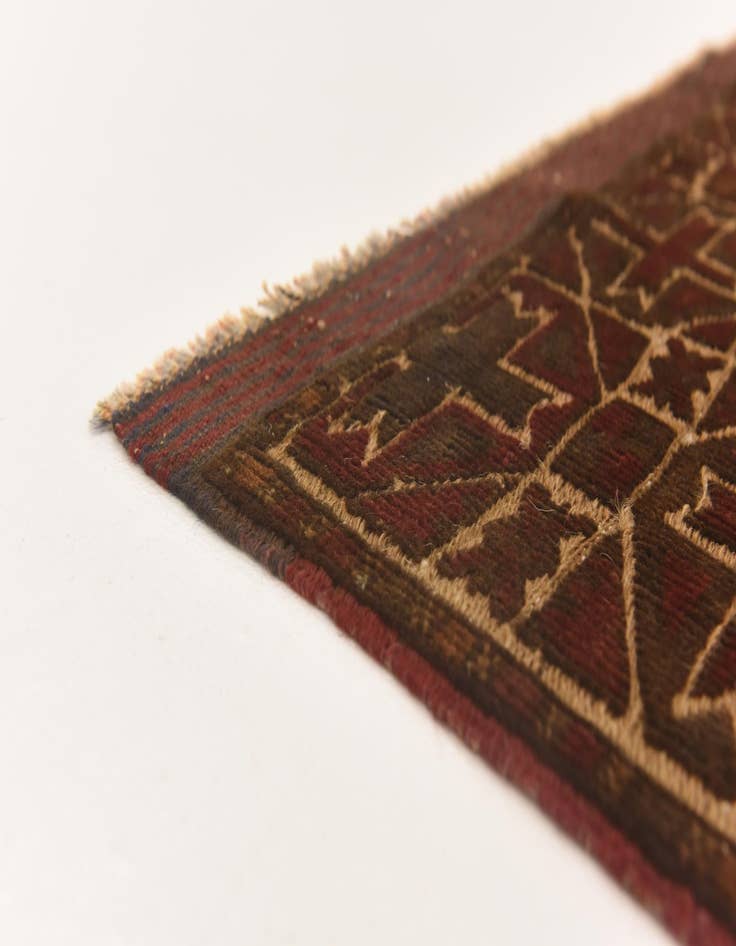 Detail image of  3' 10 x 6'  Hand Knotted Sumak Wool Rug