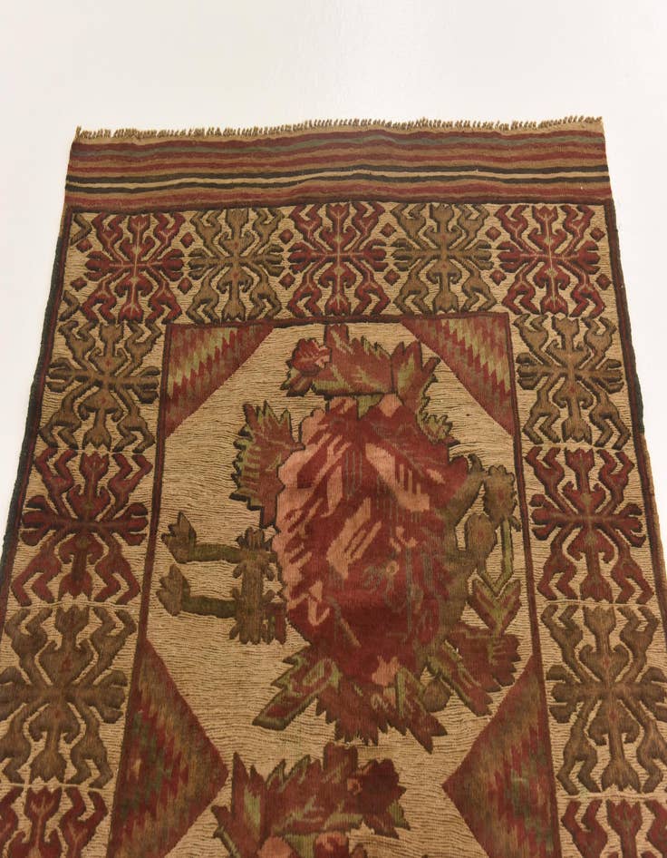 Detail image of  3' 10 x 6' 1  Hand Knotted Sumak Wool Rug