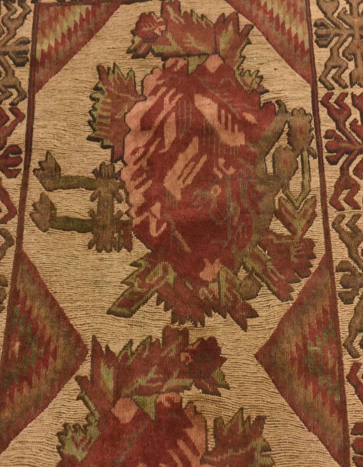 Detail image of  3' 10 x 6' 1  Hand Knotted Sumak Wool Rug