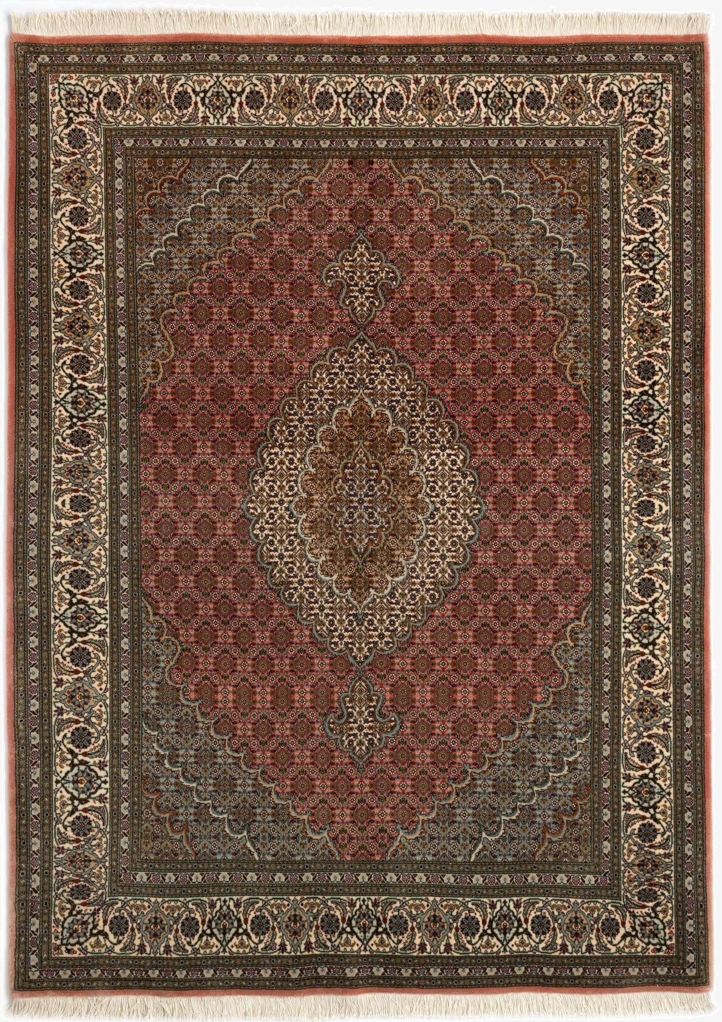  5' 1 x 6' 11 Tabriz Mahi Wool Rug
