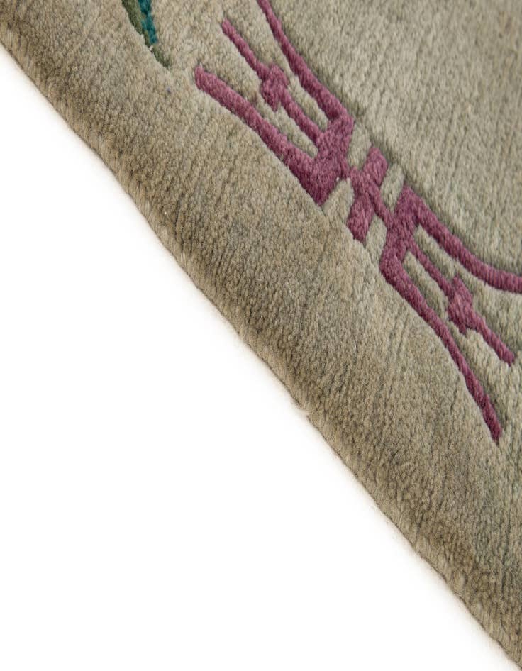 Detail image of  4' 2 x 6'  Hand Knotted Tibet Wool Rug