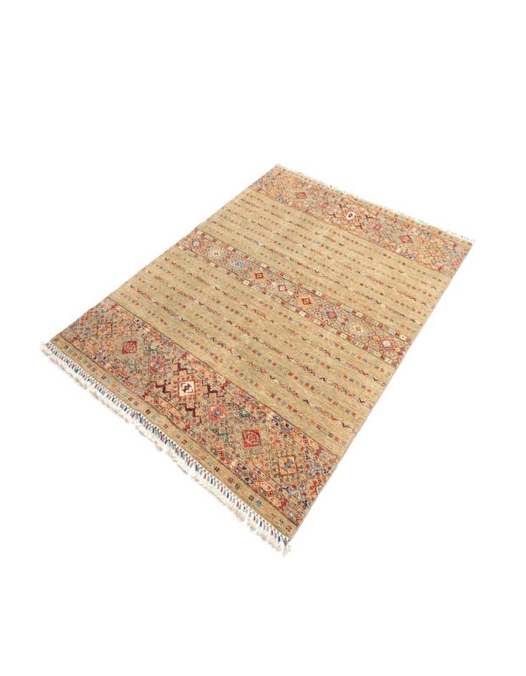 Detail image of  4' 10 x 6' 7 Torkman Wool Rug