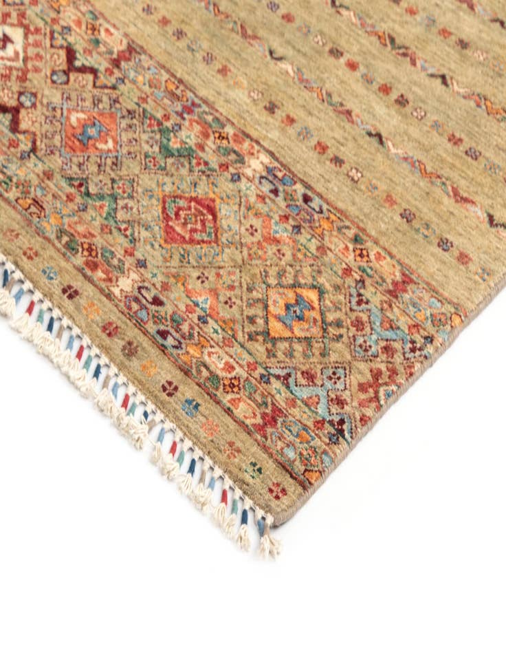 Detail image of  4' 10 x 6' 7 Torkman Wool Rug