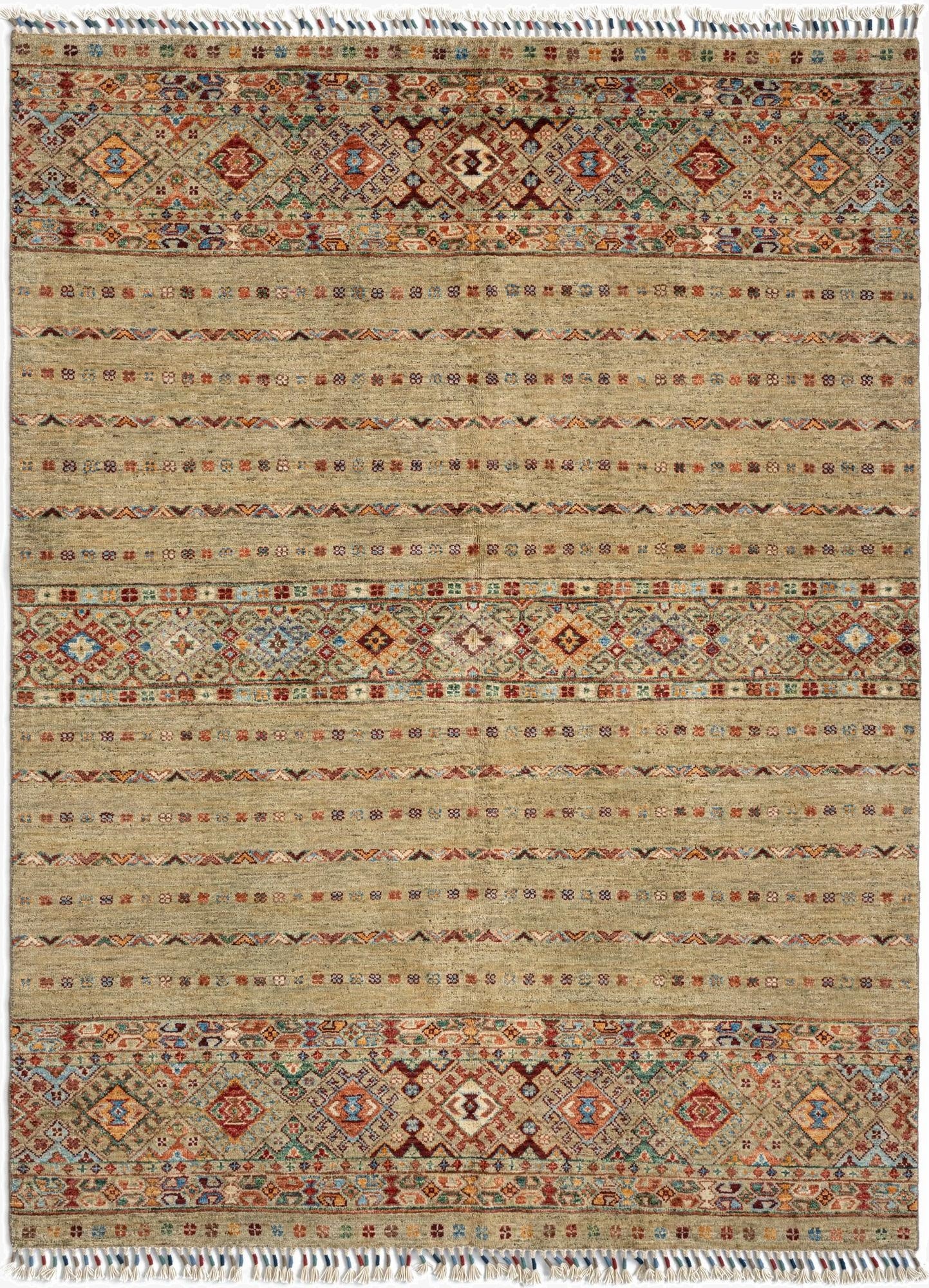  4' 10 x 6' 7 Torkman Wool Rug