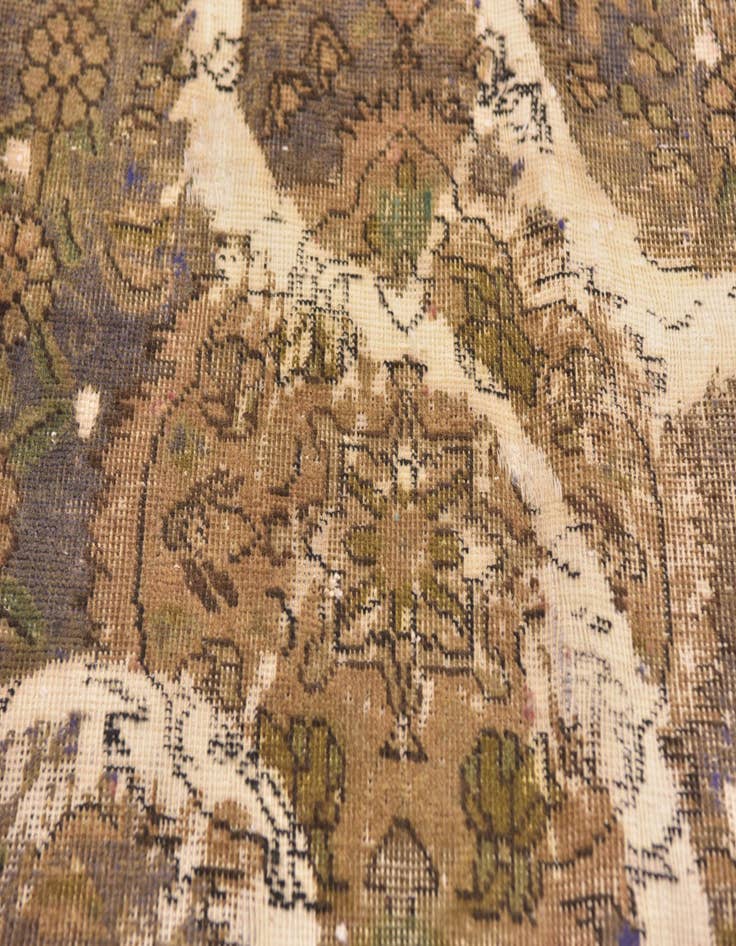 Detail image of  3' x 4' 2  Hand Knotted Ultra Vintage Persian Wool Rug