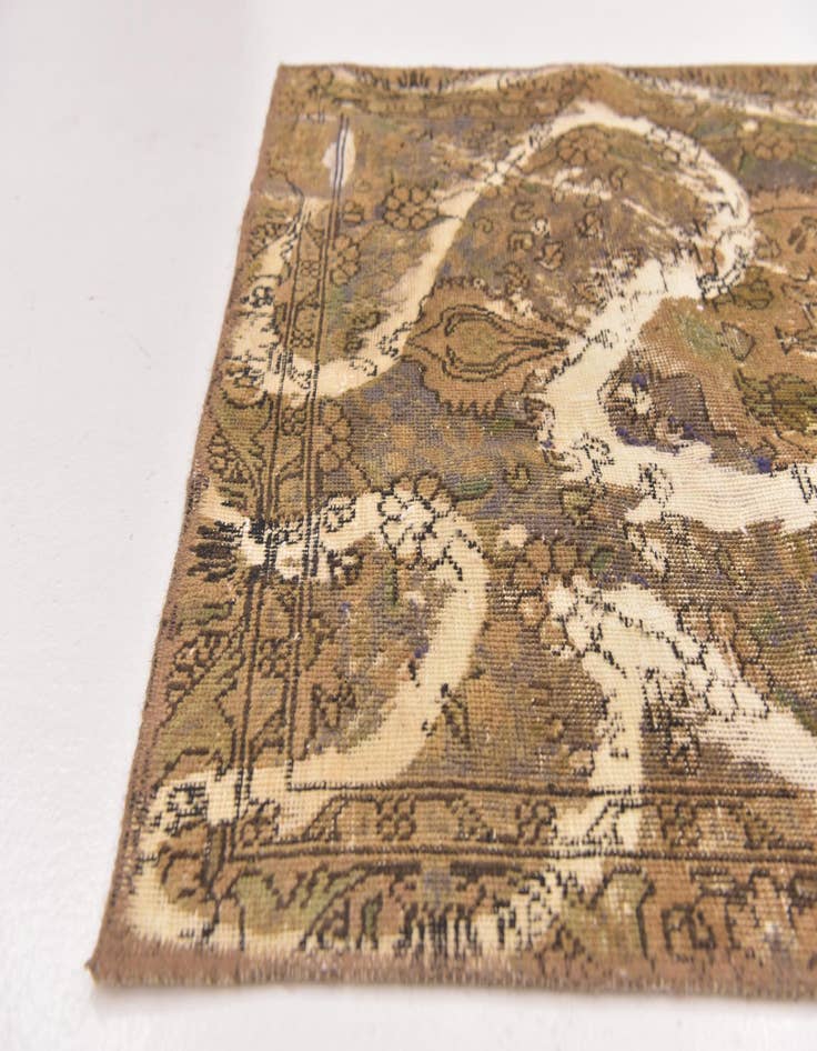 Detail image of  3' x 4' 2  Hand Knotted Ultra Vintage Persian Wool Rug