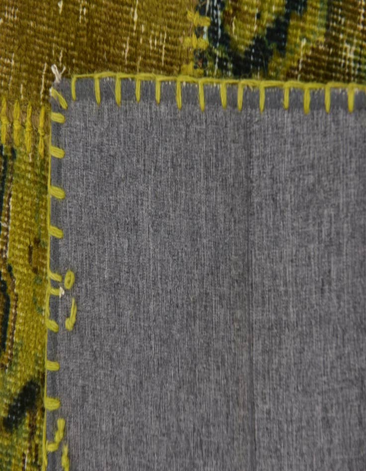 Detail image of  5' 8 x 7'  Hand Knotted Ultra Vintage Persian Wool Rug