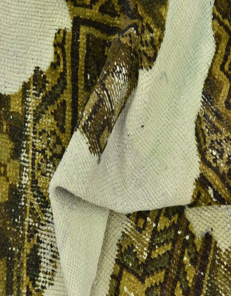 Detail image of  6' x 8' 9  Hand Knotted Ultra Vintage Persian Wool Rug