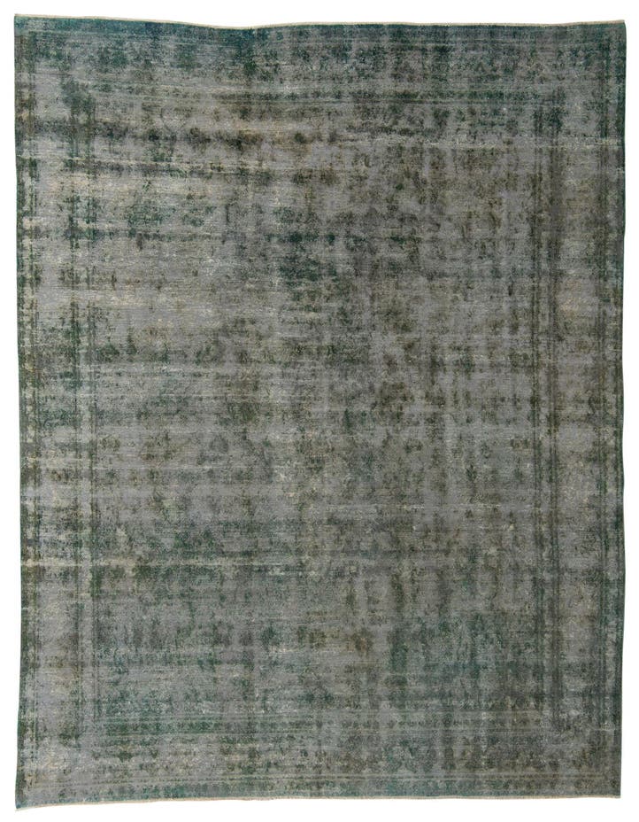  9' 6 x 13' 4  Hand Knotted Ultra Vintage Persian W...