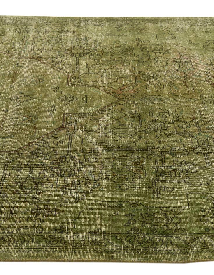 Detail image of  5' 2 x 9' 10  Hand Knotted Ultra Vintage Persian Wool Rug