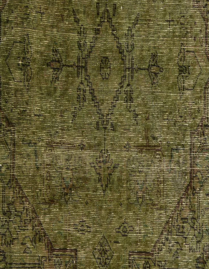 Detail image of  5' 2 x 9' 10  Hand Knotted Ultra Vintage Persian Wool Rug