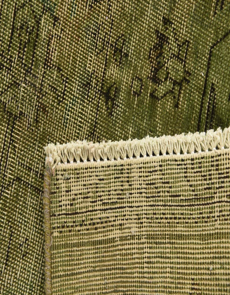 Detail image of  5' 2 x 9' 10  Hand Knotted Ultra Vintage Persian Wool Rug