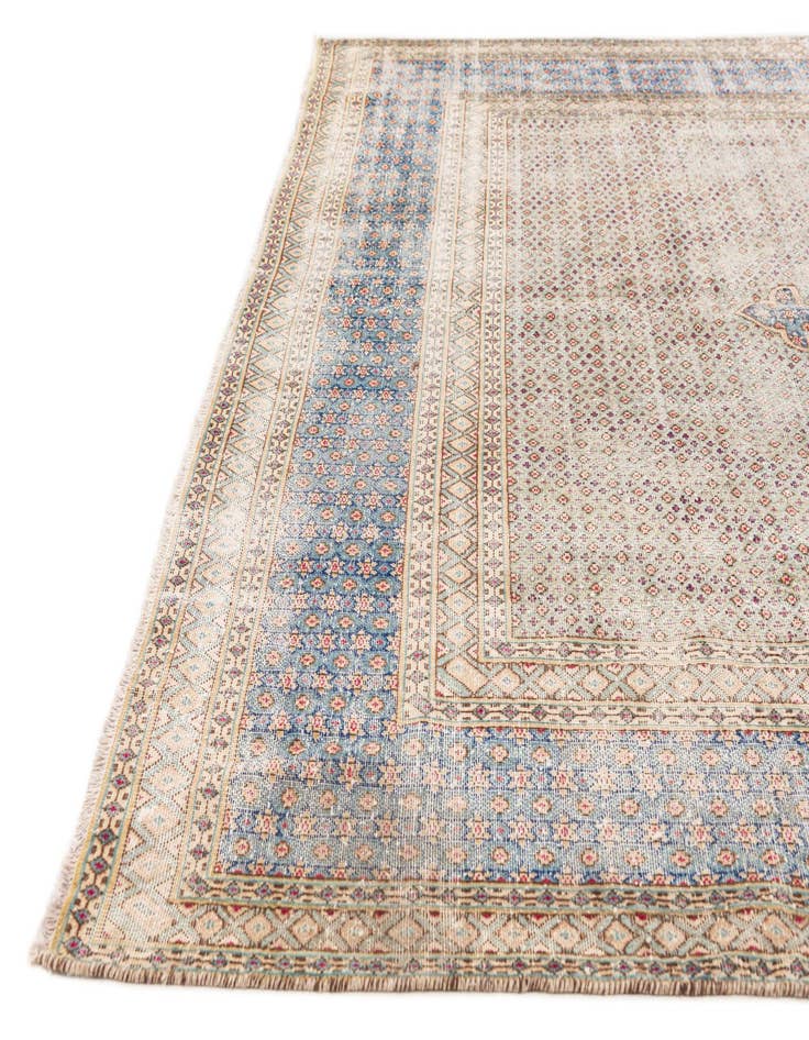 Detail image of  7' 8 x 10' 4  Hand Knotted Ultra Vintage Persian Wool Rug