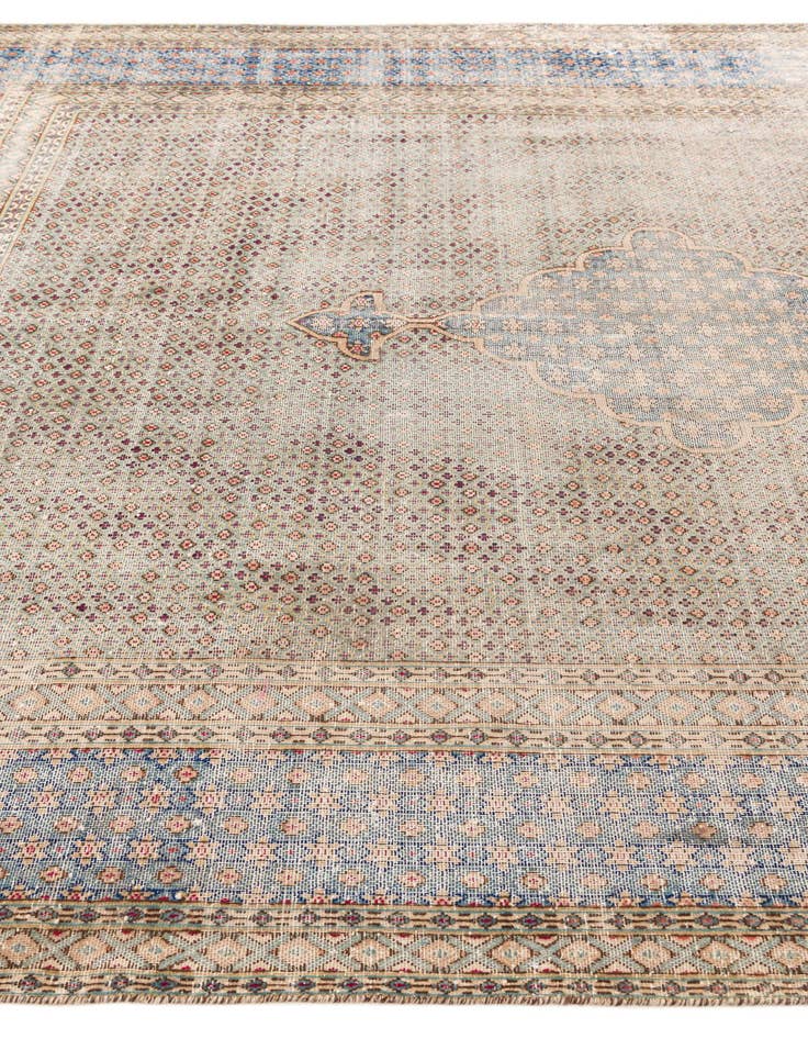 Detail image of  7' 8 x 10' 4  Hand Knotted Ultra Vintage Persian Wool Rug