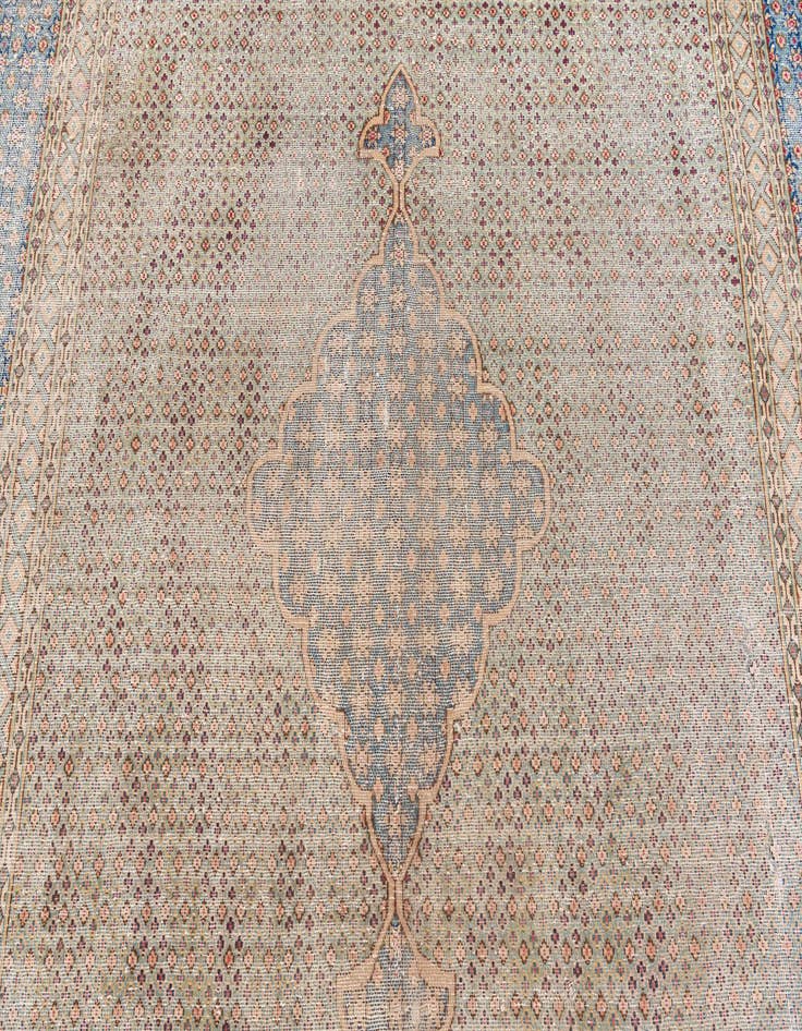 Detail image of  7' 8 x 10' 4  Hand Knotted Ultra Vintage Persian Wool Rug