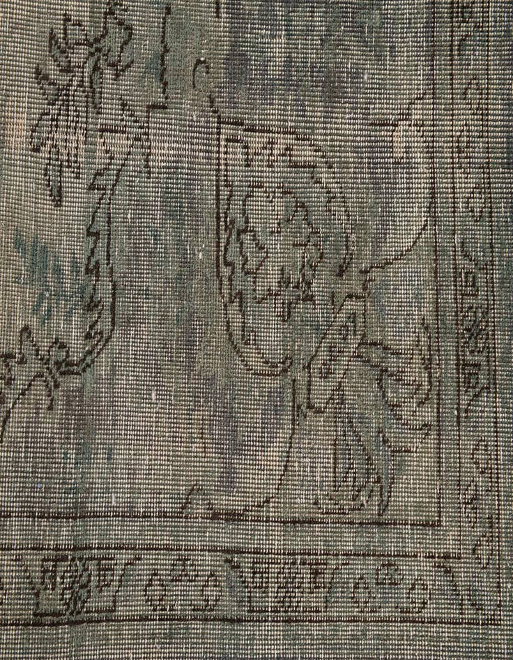 Detail image of  6' 5 x 9' 5  Hand Knotted Ultra Vintage Persian Wool Rug