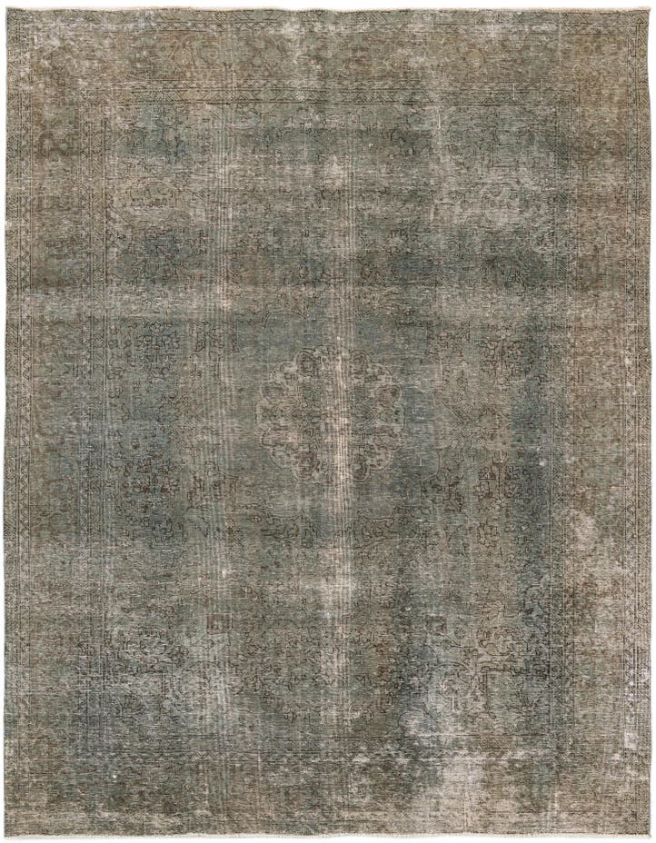  7' 10 x 10' 10  Hand Knotted Ultra Vintage Persian W...