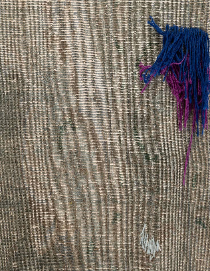 Detail image of  6' 1 x 9' 1  Hand Knotted Ultra Vintage Persian Wool Rug