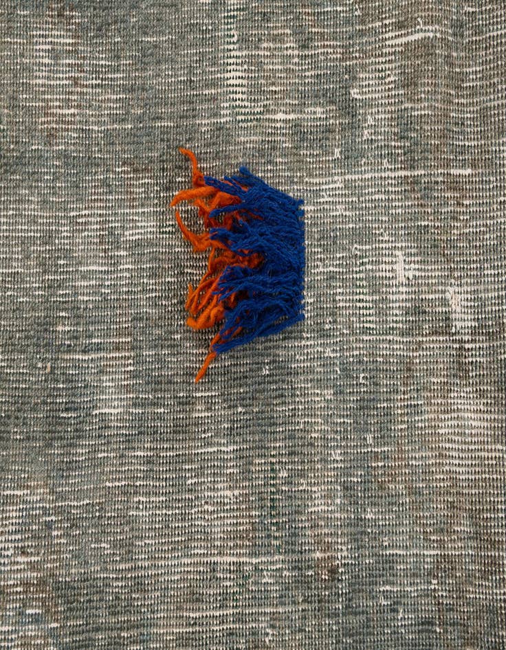 Detail image of  6' 1 x 9' 1  Hand Knotted Ultra Vintage Persian Wool Rug