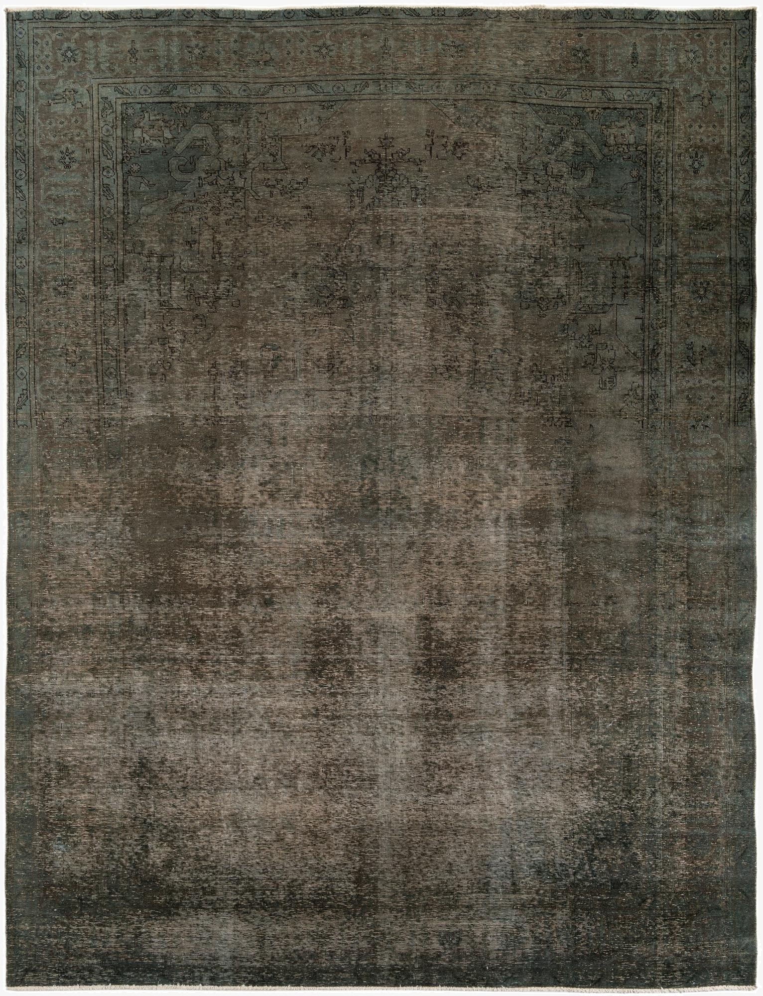  9' 4 x 12' 5  Hand Knotted Ultra Vintage Persian Wool Rug