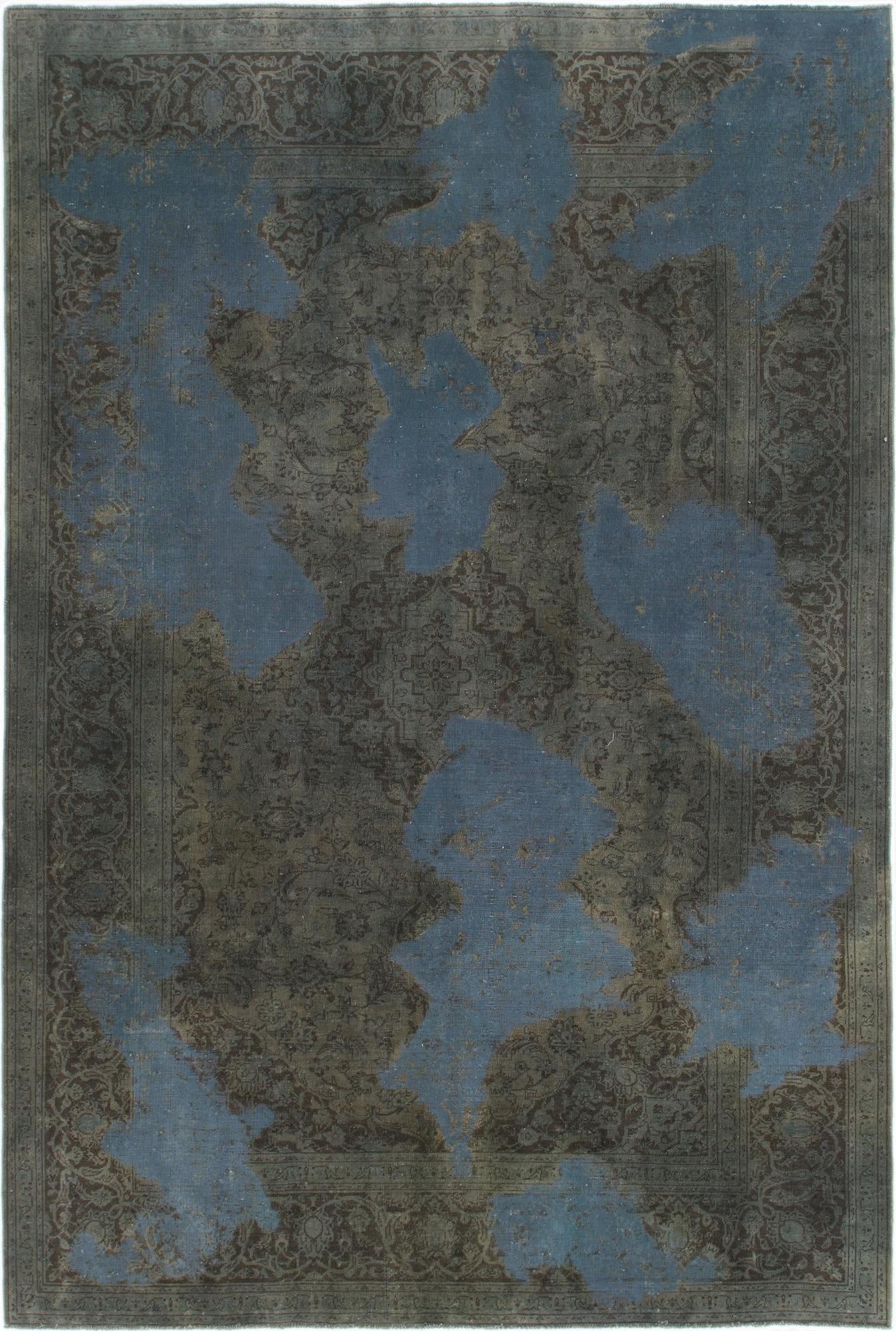  6' 6 x 9' 7  Hand Knotted Ultra Vintage Persian Wool Rug