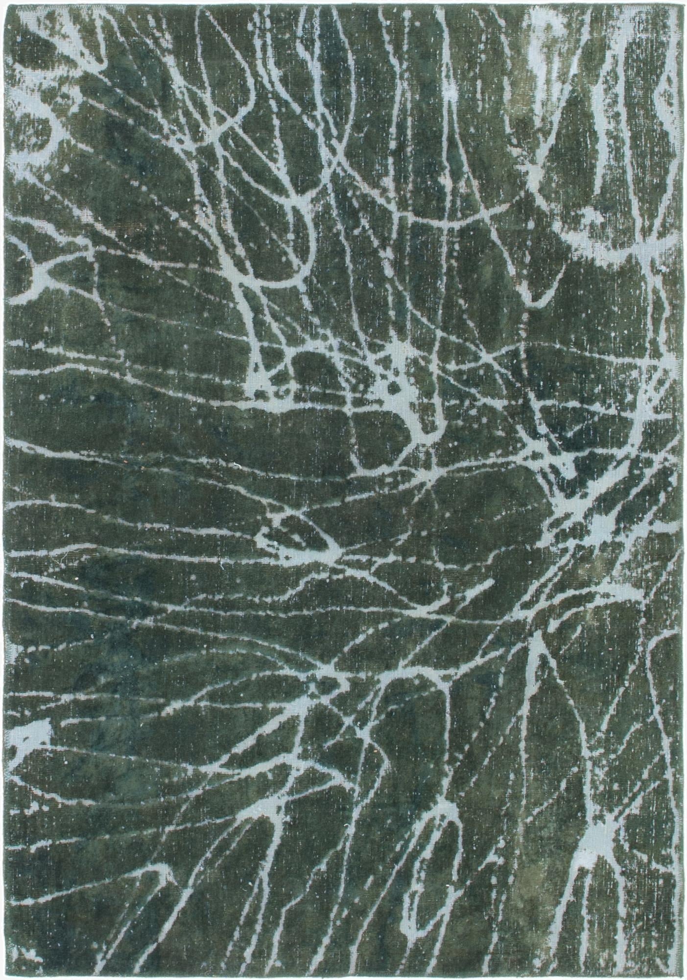  4' 2 x 6'  Hand Knotted Ultra Vintage Persian Wool Rug