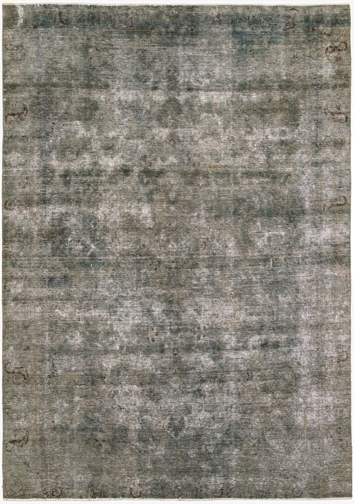  7' 3 x 10' 5  Hand Knotted Ultra Vintage Persian Wool Rug