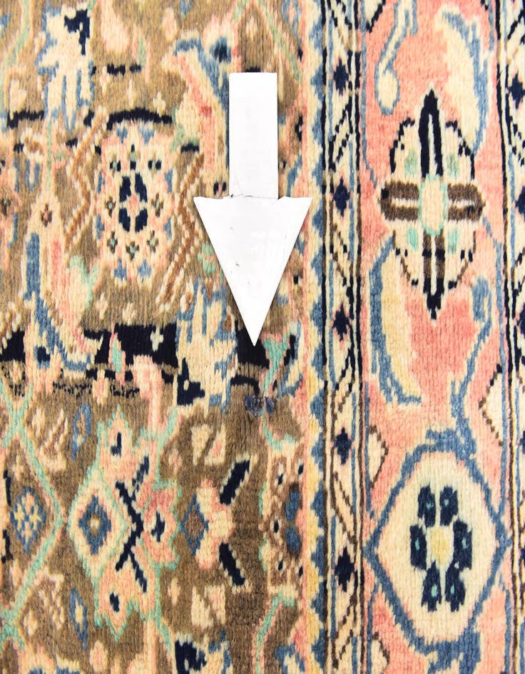 Detail image of  5' x 10' 4  Hand Knotted Farahan Persian Wool Runner Rug