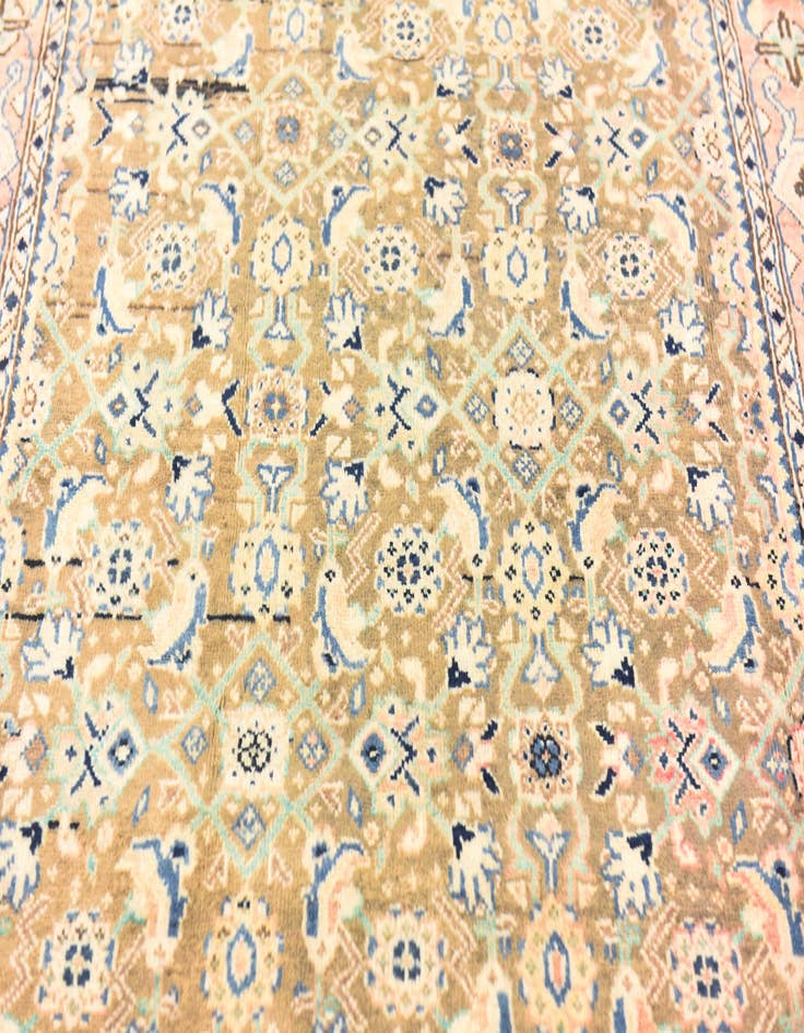 Detail image of  5' x 10' 4  Hand Knotted Farahan Persian Wool Runner Rug