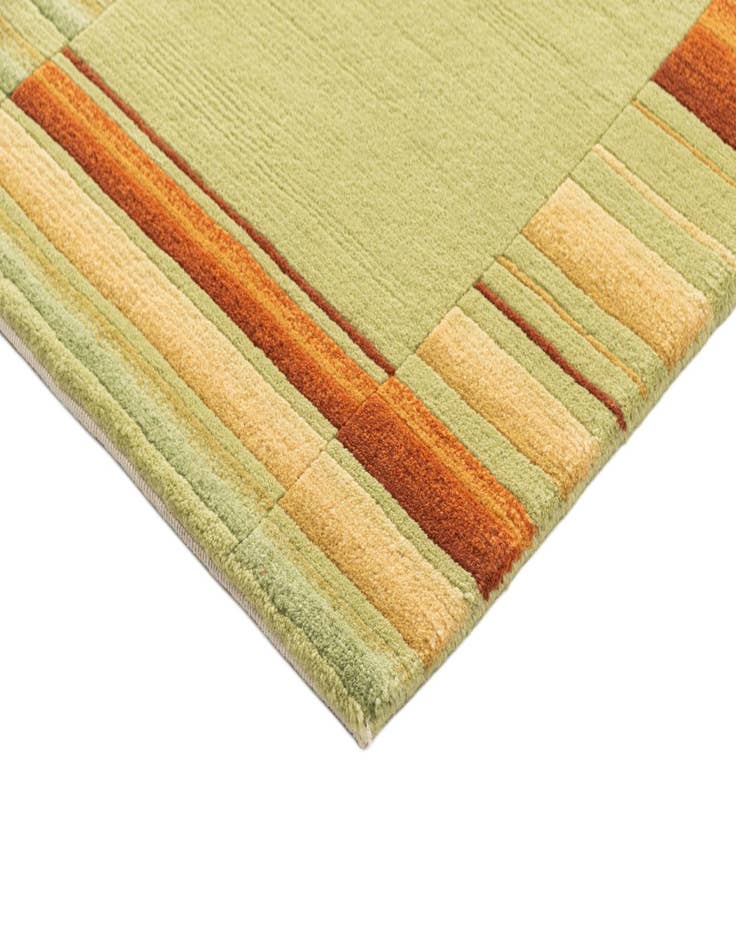 Detail image of  2' 4 x 4' 7  Hand Knotted Gabbeh Wool Runner Rug