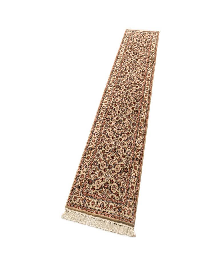 Detail image of  2' 6 x 9' 7  Hand Knotted Isfahan Wool Runner Rug