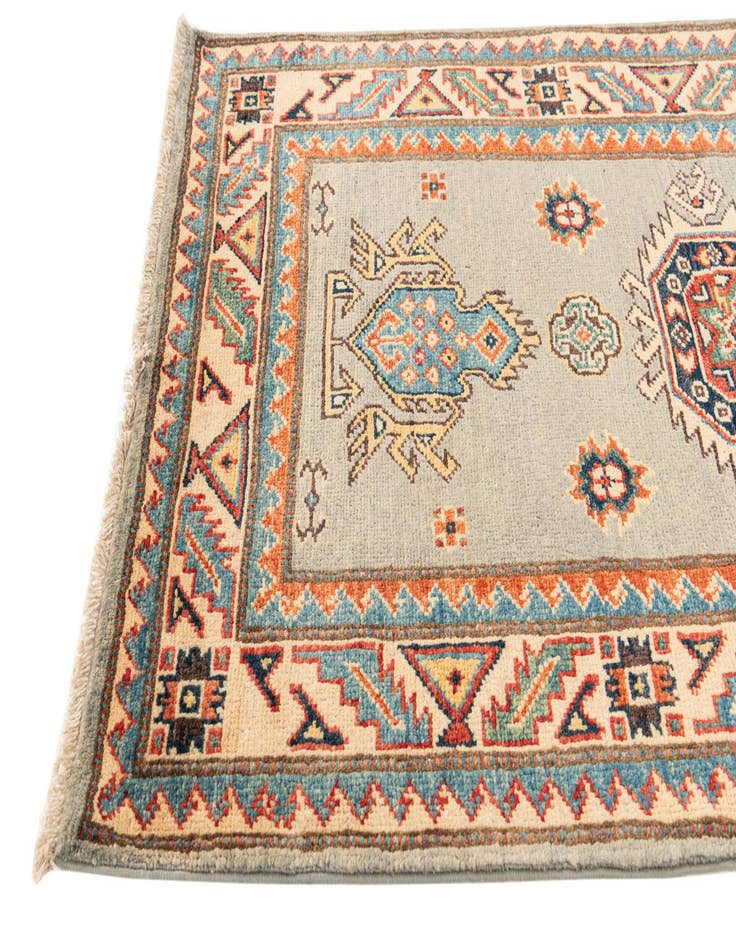 Detail image of  2' 7 x 9' 6  Hand Knotted Kazak Runner Rug