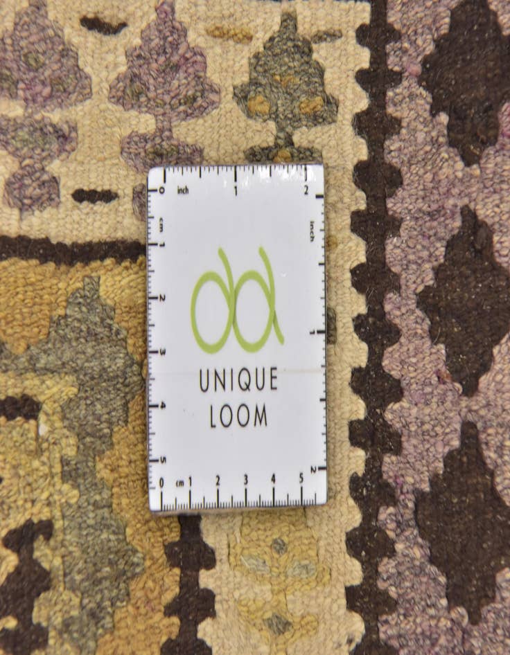 Detail image of  3' 7 x 10' 6  Hand Woven Kilim Fars Wool Runner Rug