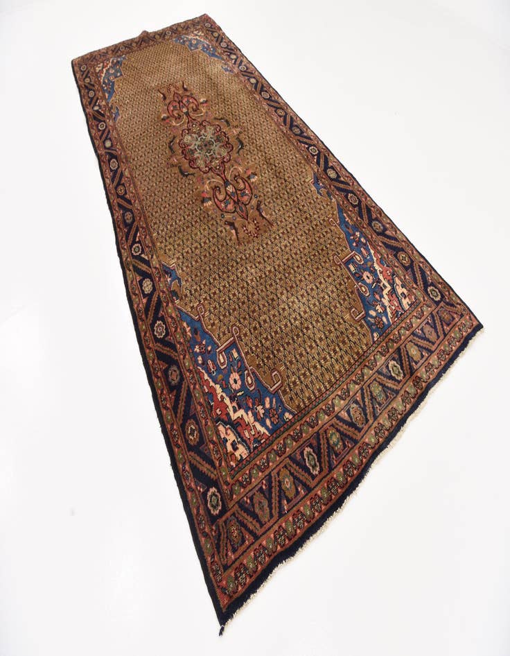 Detail image of  5' 2 x 11' 6  Hand Knotted Koliaei Persian Wool Runner Rug