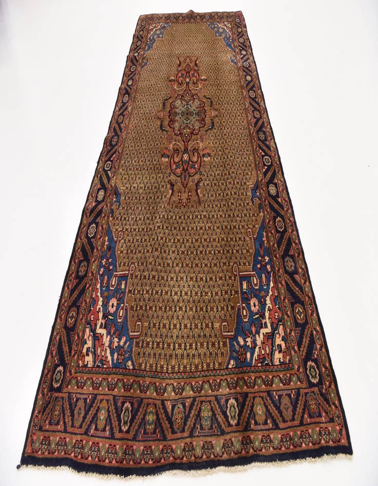 Detail image of  5' 2 x 11' 6  Hand Knotted Koliaei Persian Wool Runner Rug