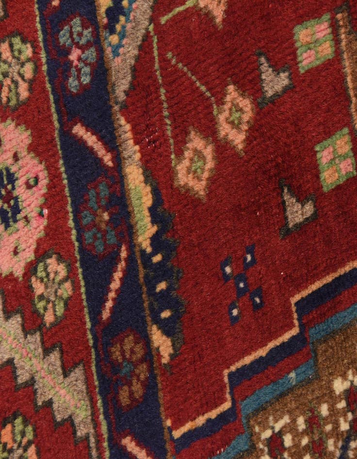 Detail image of  4' 9 x 9' 10  Hand Knotted Koliaei Persian Wool Runner Rug