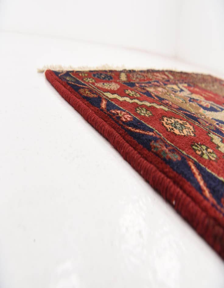 Detail image of  4' 9 x 9' 10  Hand Knotted Koliaei Persian Wool Runner Rug