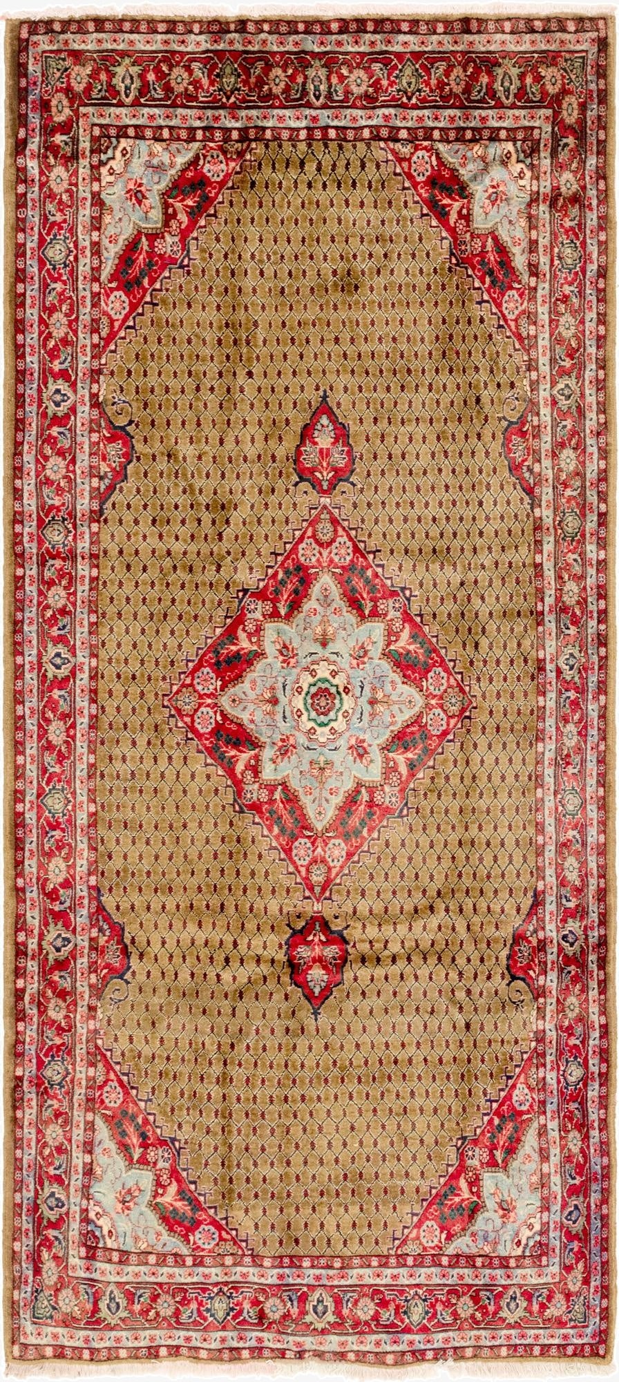  5' x 11'  Hand Knotted Koliaei Persian Wool Runner Rug