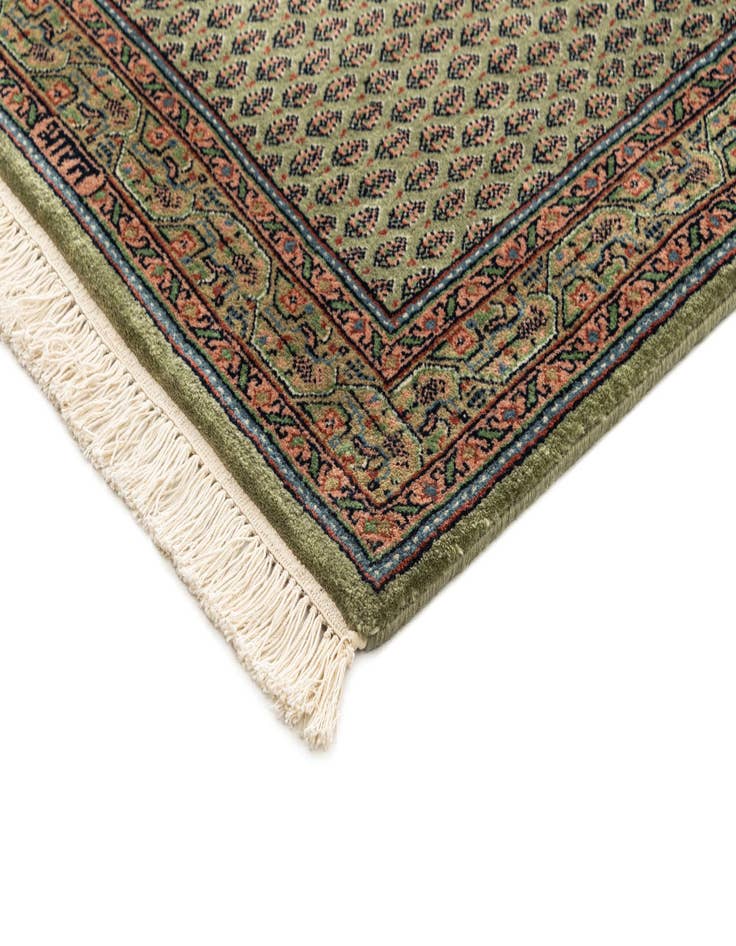 Detail image of  2' 8 x 9' 3  Hand Knotted Mir Wool Runner Rug