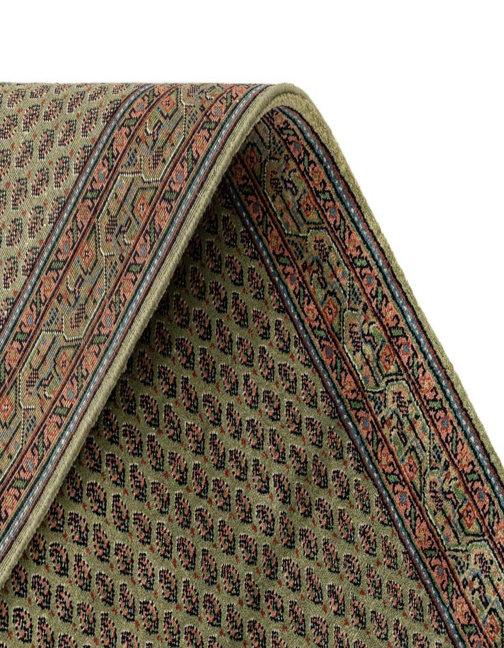 Detail image of  2' 8 x 9' 3  Hand Knotted Mir Wool Runner Rug