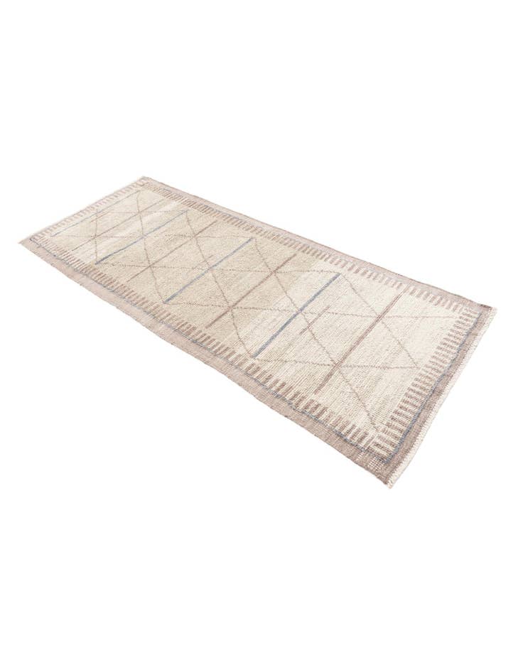 Detail image of  3' x 7' 3  Hand Knotted Moroccan Wool Runner Rug