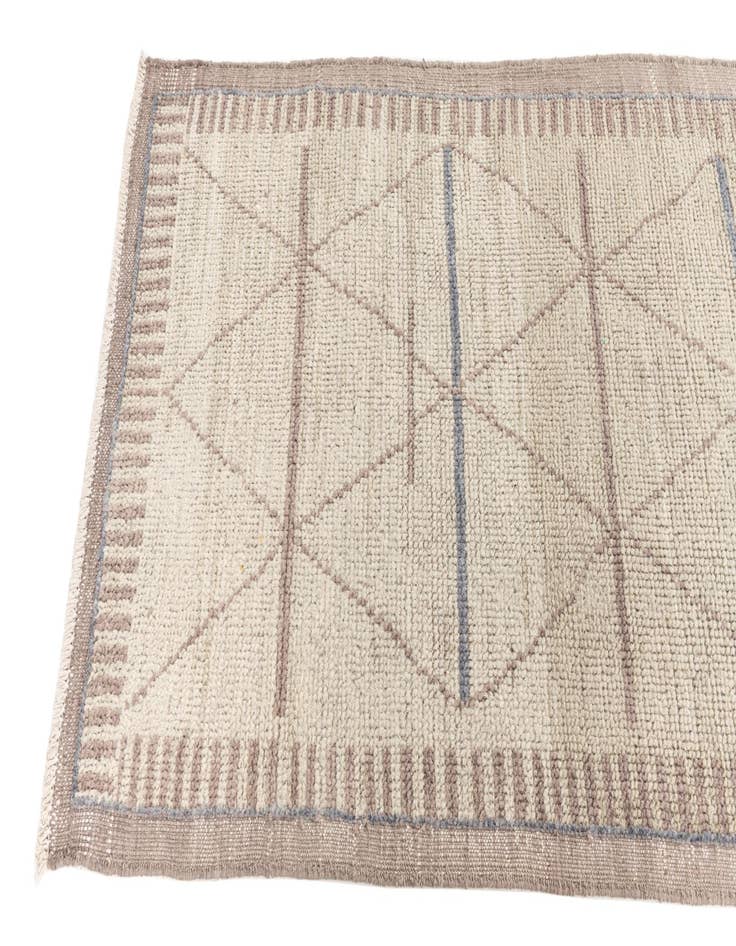 Detail image of  3' x 7' 3  Hand Knotted Moroccan Wool Runner Rug