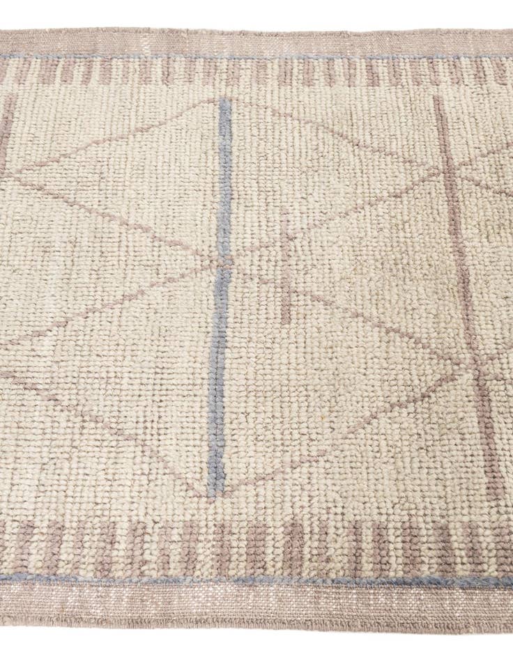 Detail image of  3' x 7' 3  Hand Knotted Moroccan Wool Runner Rug