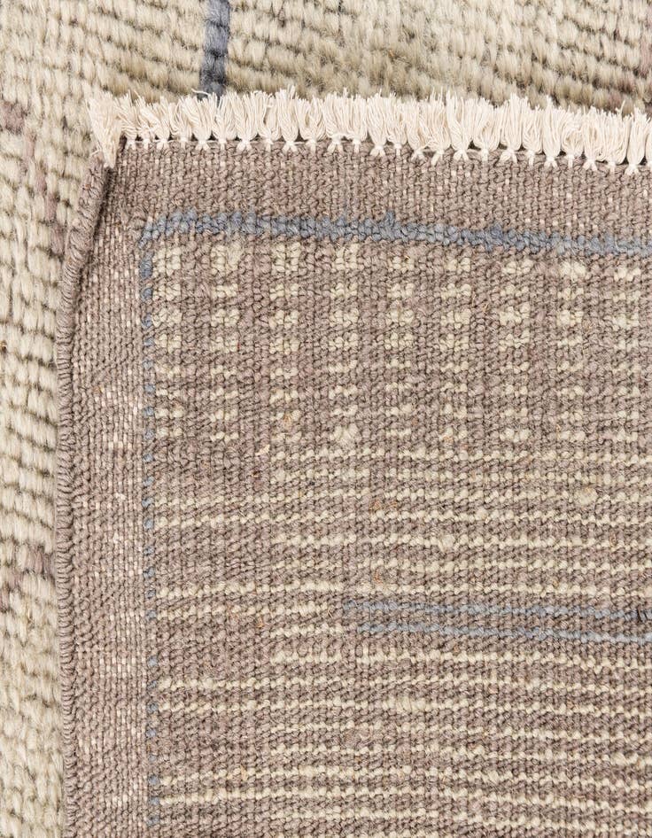 Detail image of  3' x 7' 3  Hand Knotted Moroccan Wool Runner Rug