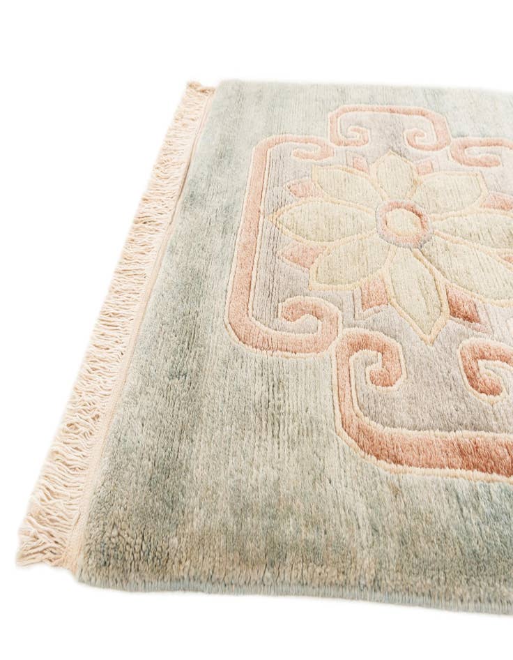 Detail image of  3' x 9' 10  Hand Knotted Nepal Wool Runner Rug